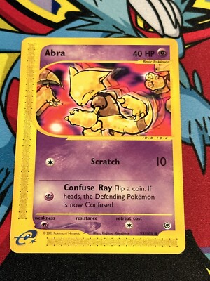 Pokemon TCG Abra 93/165 Expedition Base Set Common NM-LP WOTC | eBay