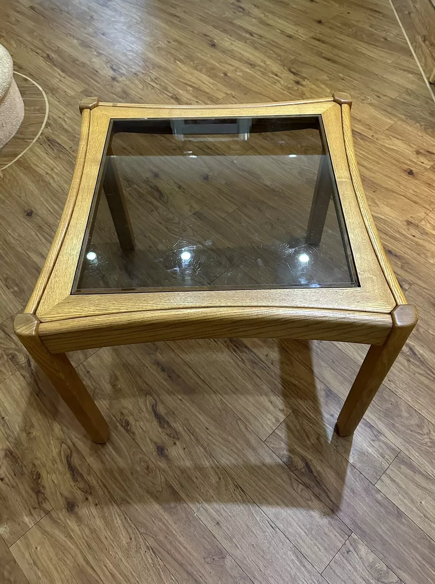 Ercol glass top coffee table deals