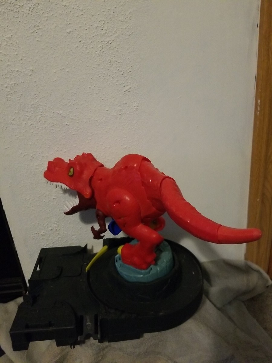Hot Wheels City T-Rex Rampage Tested not Working fully Red - Main Image