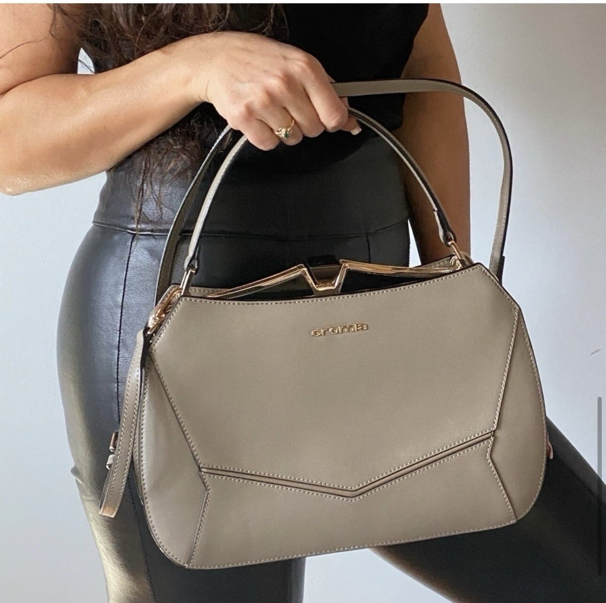 Cromia Made In Italy genuine leather puzzle bag NWOT | eBay