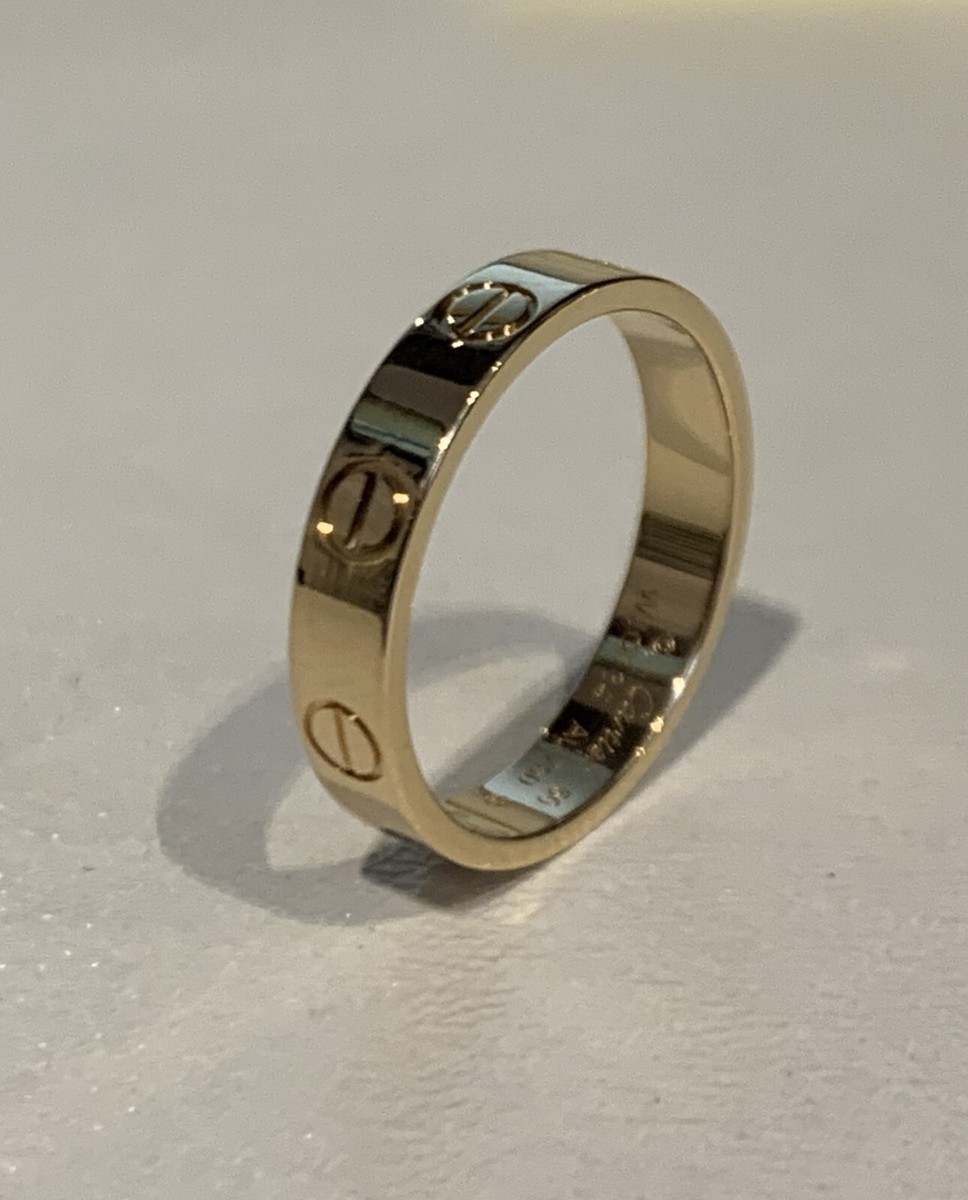 カルティエ　ラブリング　サイズ50 イエローゴールド CARTIER Love Ring Small 18K Yellow Gold Size 50 | eBay UK