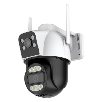 4 MP WIFI IP Kamera Drahtlose Sprachsprechanlage CCTV Dual Linse HD PTZ Sicherheitslicht