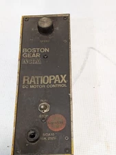Boston Gear RP1 Ratiopax DC Motor Control, fuse type MDA10, 10A, 250V, 0.5HP Max