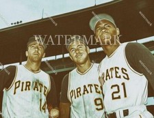 E754 Roberto Clemente Bill Mazeroski 8x10 11x14 16x20 Oil Painting Photo
