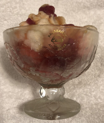 Pasabahce Circle Art of Glass, Turkey, 3.75  Sundae Glass With Sundae Candle