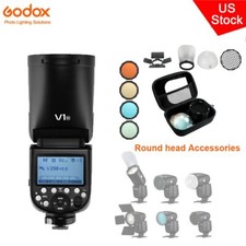 US Godox V1-N 2.4G TTL HSS Camera Flash Light Magnetic Color Filter Kit Fr Nikon