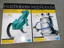 KidzRobotix Crazy Robot  Tin Can Robot Lot Of 2 NIB Ages 8 