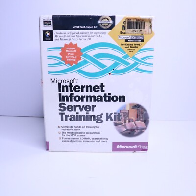 Microsoft Internet Information Server Training Kit 1998 Vintage Book New Sealed