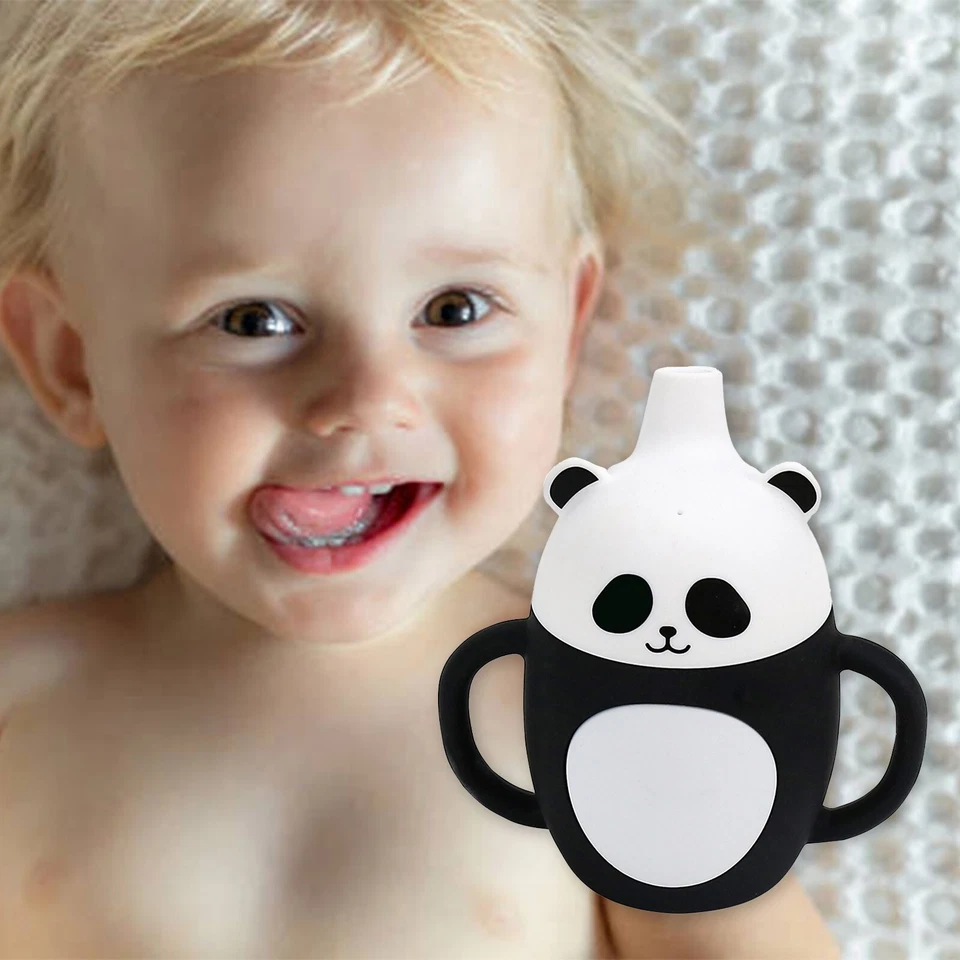 Schnabeltasse rutschfest 200ML Dual Anti-Rutsch Griffe leicht saugen leicht zu r - Bild 3 von 4