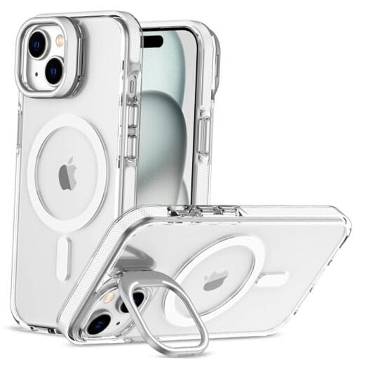 for iPhone 15 Case,Compatible with MagSafe iPhone 15 Phone Case,Built-in White-image
