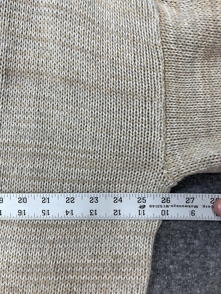 Cato Open Front Sweater Cardigan Beige Hooded Knee Length Women’s Plus 22/24W - Image 3 of 4