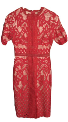 white long dress lace Farida White Lace Maxi Dress - US 14 main image 1