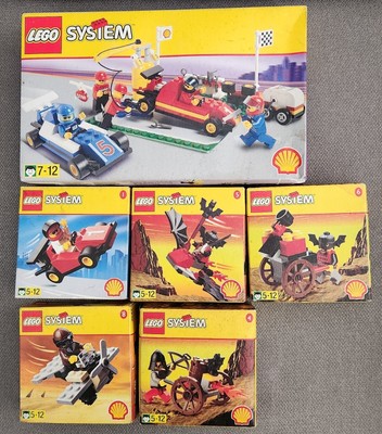6 Sealed Vintage Legos Mini Sets (Shell Promo) 