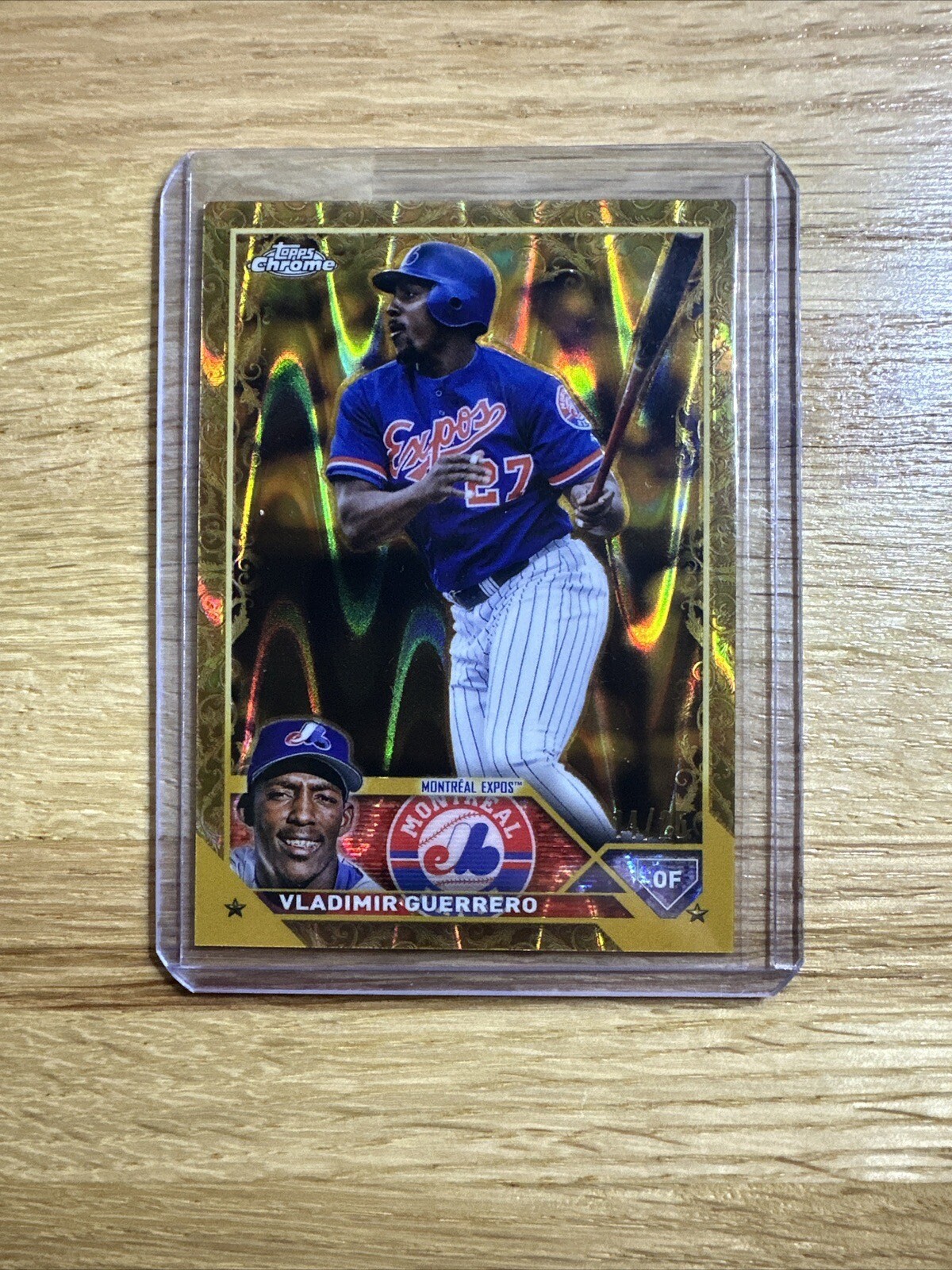 2023 Topps Gilded RayWave Gold Etch 14/25 #140 Vladimir Guerrero Montreal Expos