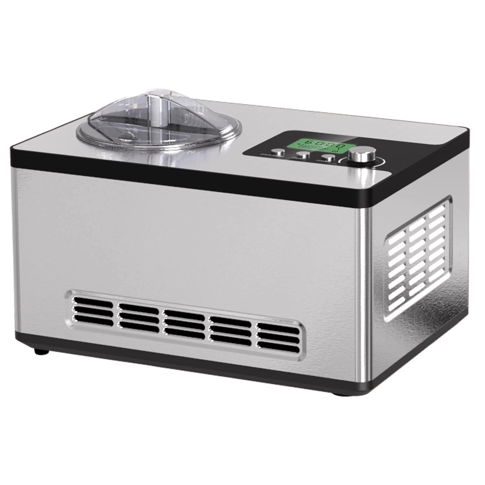 Homtone Ice Cream Maker, No pre-Freezing Automatic Ice Cream Machine 2 Quart ...