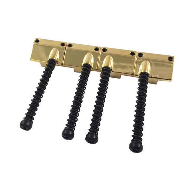 Gold OMEGA Bass Bridge Saddles fits Leo Quan Badass II BP2070002 eBay