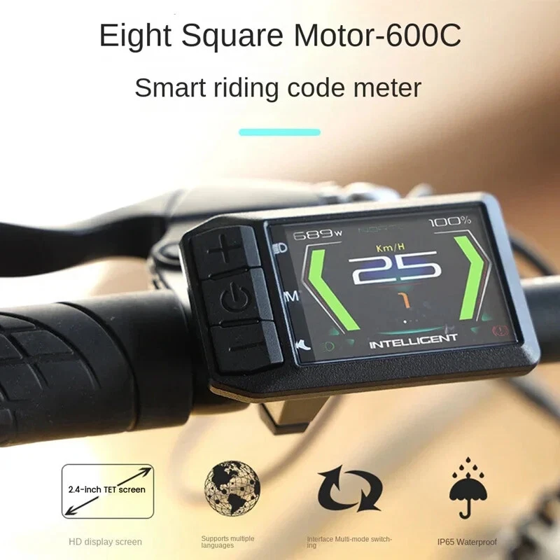 Ebike 600C Display w/ CAN protocol for Bafang mid drive Motor BBS01 BBS01 BBSHD - Picture 4 of 12