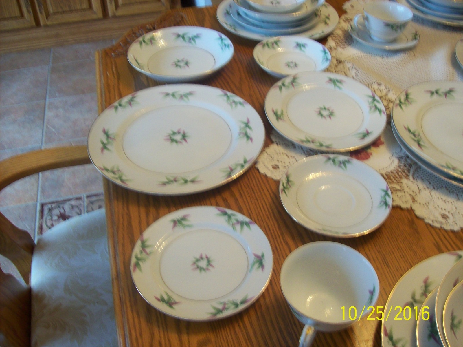 Harmony House Fine China Vintage 68 Piece Grouping  Mandarin Pattern