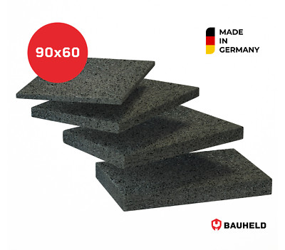 BAUHELD Terrassenpads 90x60x 3mm 6mm 8mm 10mm 20mm Bautenschutz Gummigranulat