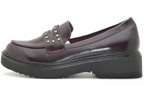 Scarpe donna francesine mocassini con borchie mocassino donna con inglesine  | eBay