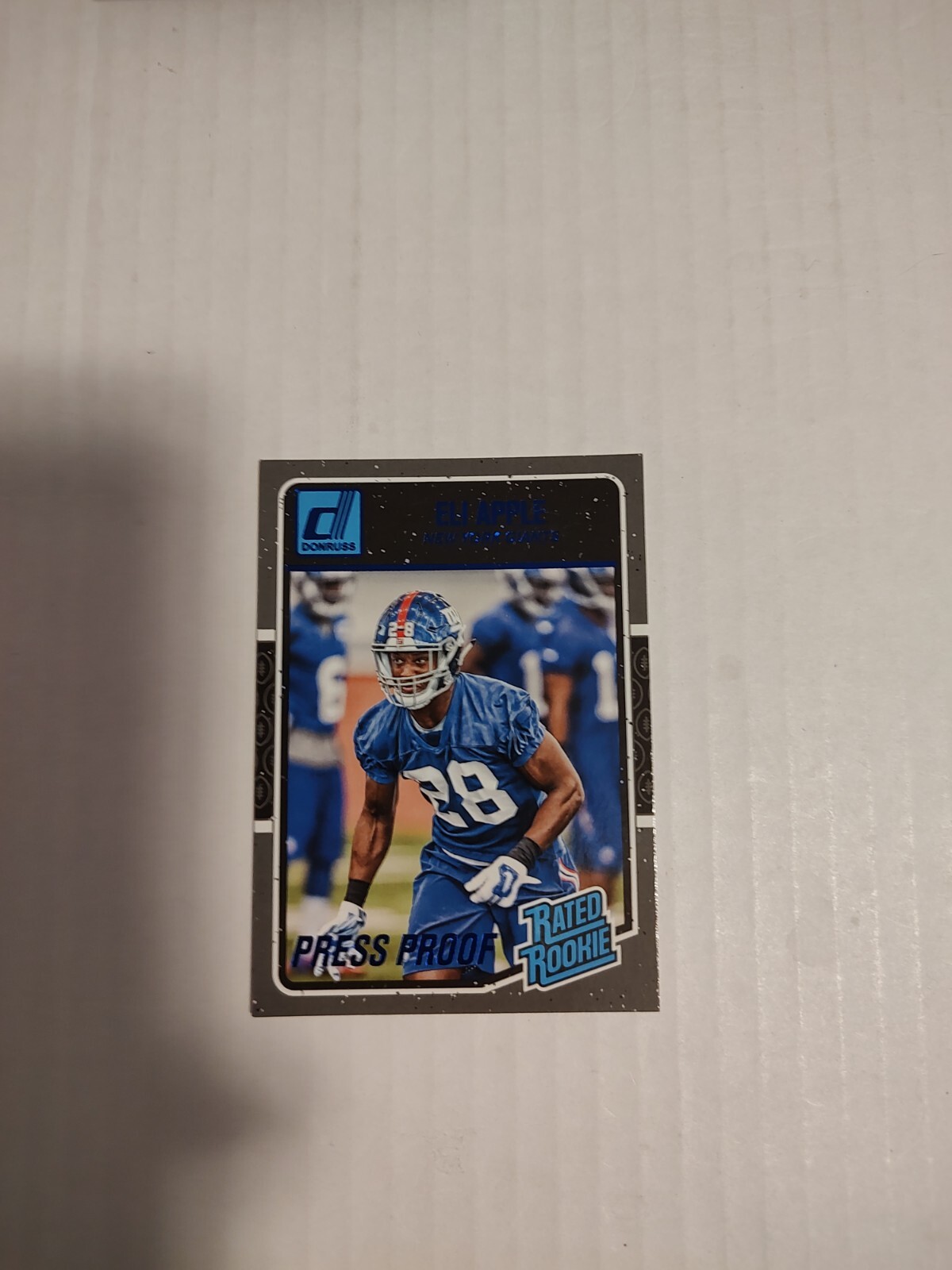 2016 Donruss - Rated Rookies Press Proof Blue #367 Eli Apple (RC)(PWE)(05)