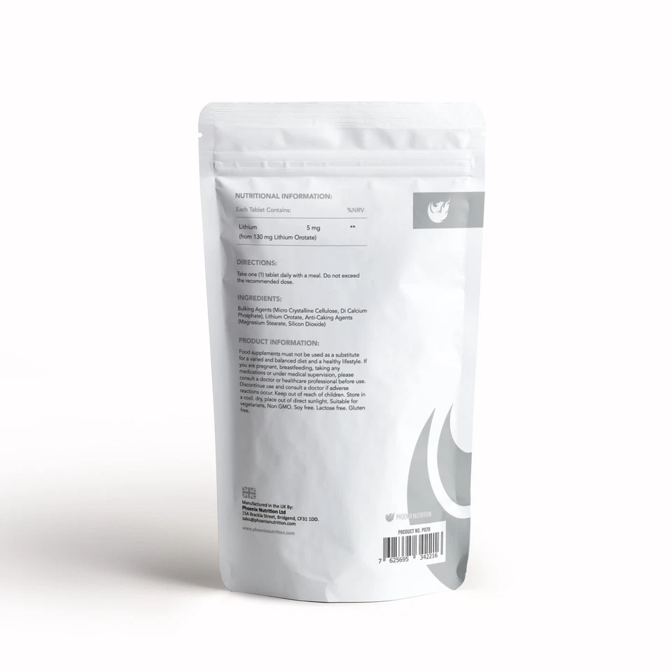 Lithium Orotate 5mg Tablets - Important Trace Mineral - Image 2 of 4