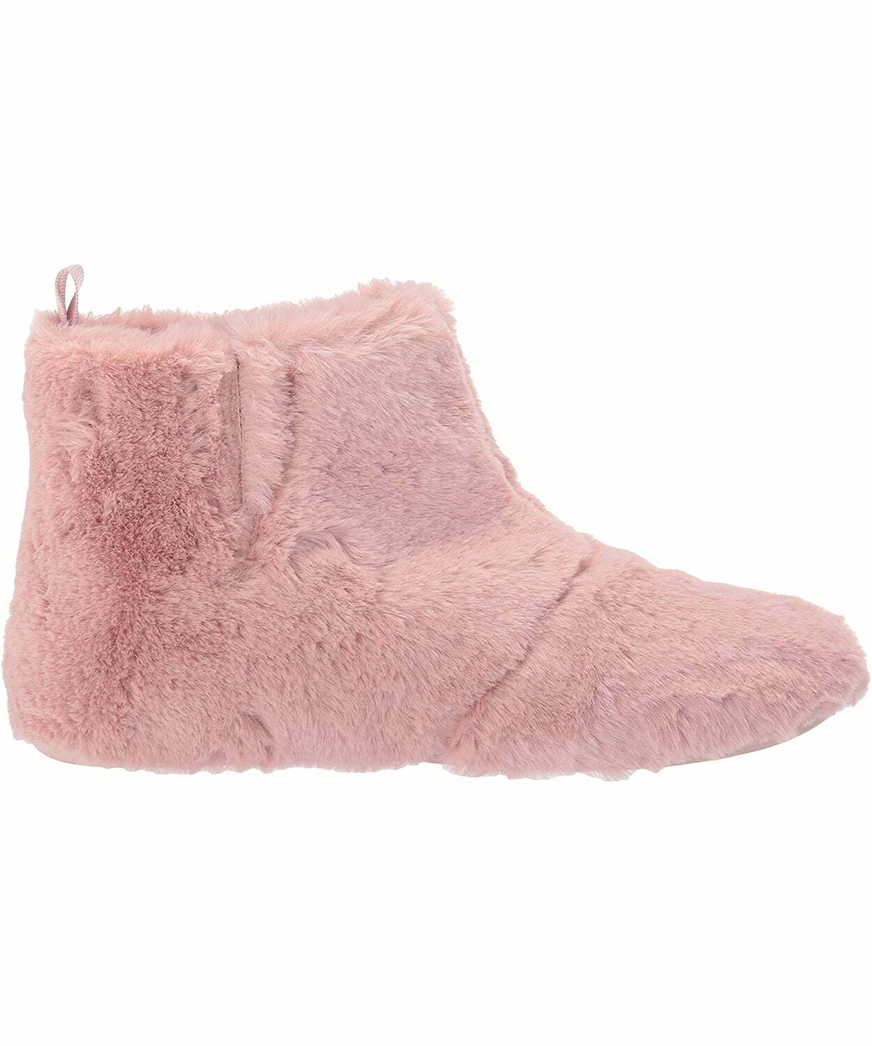 Pink Furry Slipper Booties - Pink 