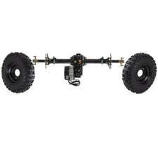 48V 1000W Electric Differential Motor 34"Rear Axle Kit 4.10-6 Tire for Mower ATV