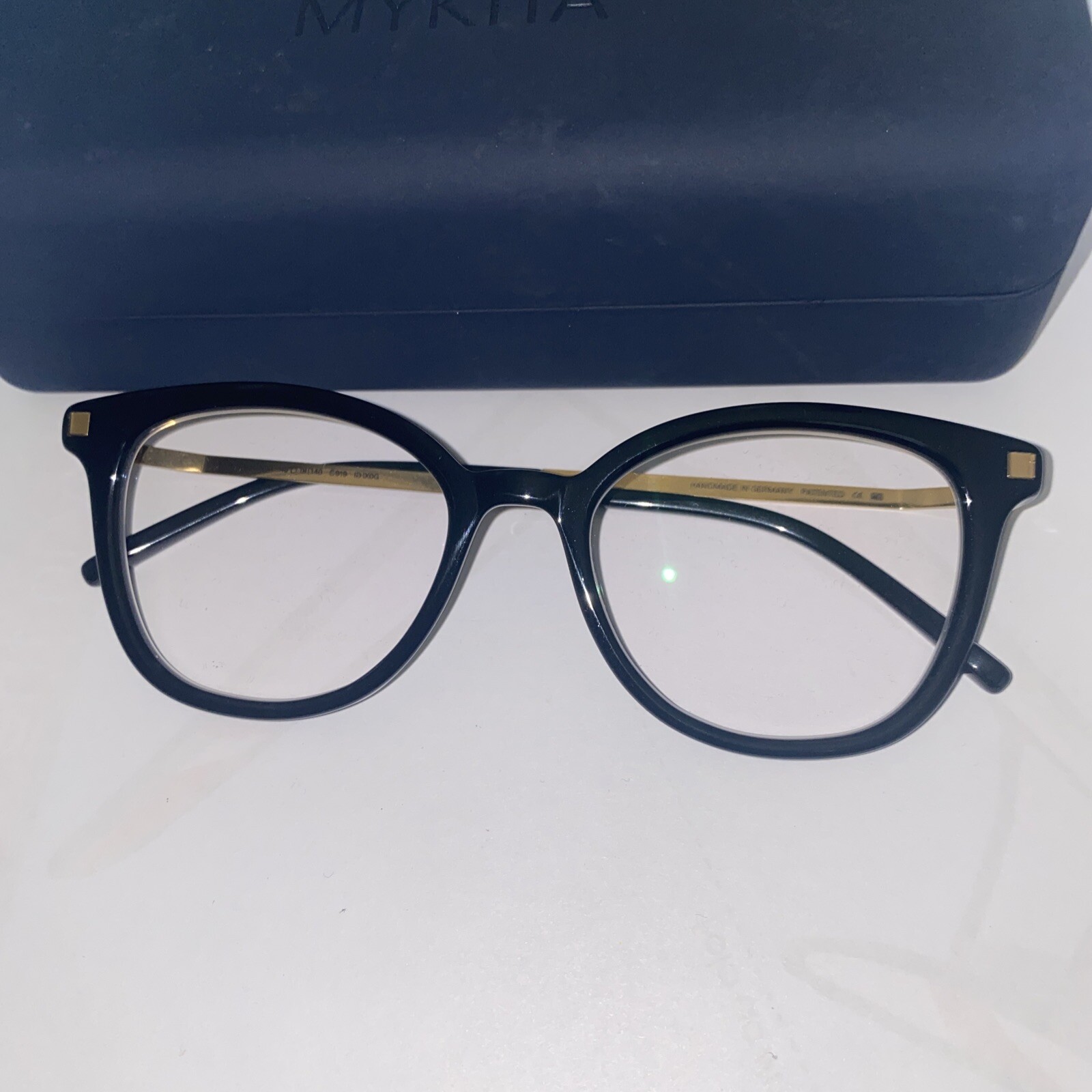 MYKITA * Oniki* 49 ️18 Size 140 Color 919 Black & Gold Eyeglass Frames