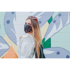Face Mask Fashion High Quality Cotton/Poly Triple-Layer Reusable Washable Mask