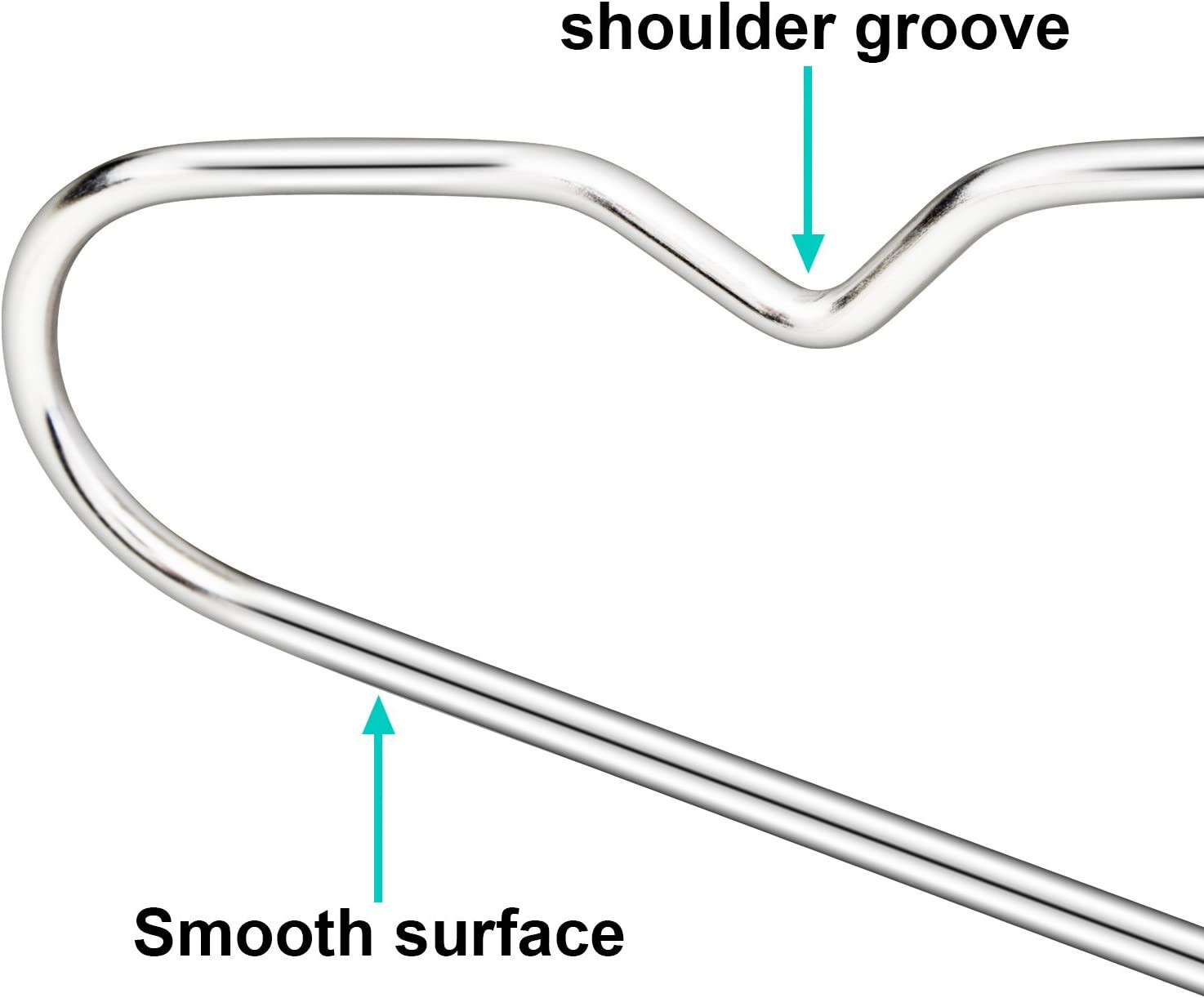 30 Packs Wire Coat Hangers Strong Heavy Duty Stainless Steel Metal