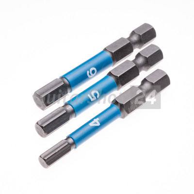 WERA 6-Knt. Impaktor Bit 50mm 1/4'' - HOP Hex Innensechskant ww. Gr. 4 / 5 / 6 mm