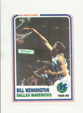 Bill Wennington Autographed 6x8 Card Blowup Dallas Mavericks H927