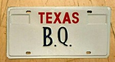 TXS VANITY AUTO  LICENSE PLATE 