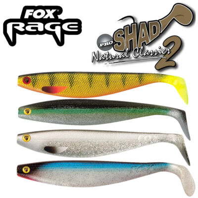 Fox Rage Pro Shad Natural Classic spezial Sonderfarben Hecht Farbe zur Auswahl