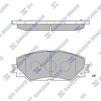 Bremsbelagsatz Scheibenbremse Vorderachse FüR Toyota Subaru Lancia Auris RAV 4