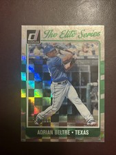 2017 Panini Donruss Elite Series Adrian Beltre ES-13 Green and Silver