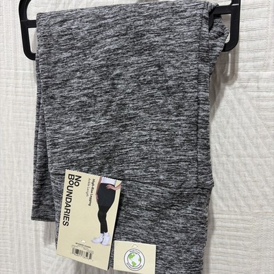 NO BOUNDARIES STRETCH SUEDED Variegated Gray ANKLE LEGGING  Sz. Jrs. 2XS/XS*