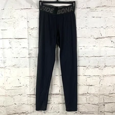 Bona Fide Black Compression Leggings Large Set Gym Butt Lift Activewear Workout 