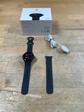 Google Pixel Watch 41mm Matte Black Stainless Steel Case with Obsidian Active...