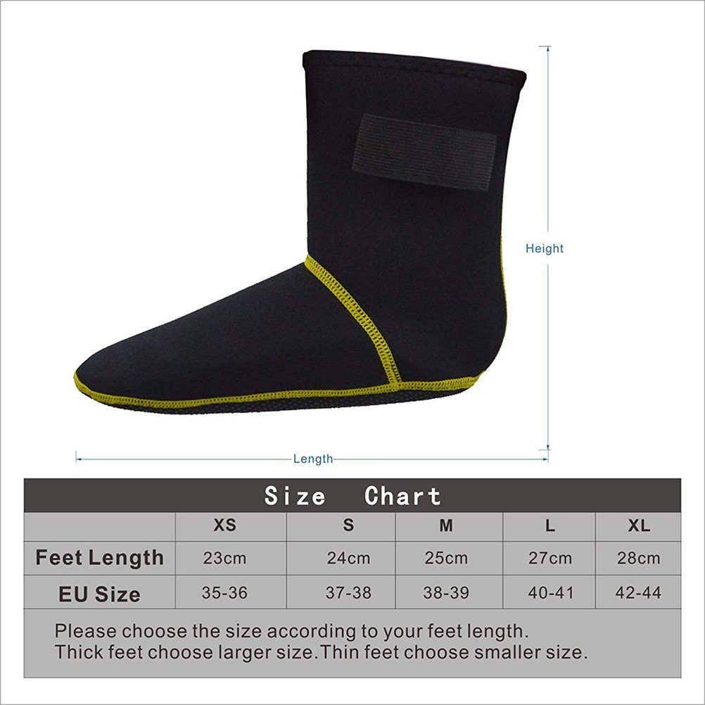 3mm Neoprene Snorkeling Shoes Diving Socks Beach Boots Wetsuit Prevent Scratche