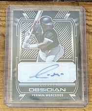 Yermin Mercedes Autograph Auto Obsidian #O-YM 2021 Panini
