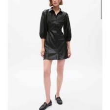 Gap NWT Women's Button Up Mini Dress Brown Size XXS