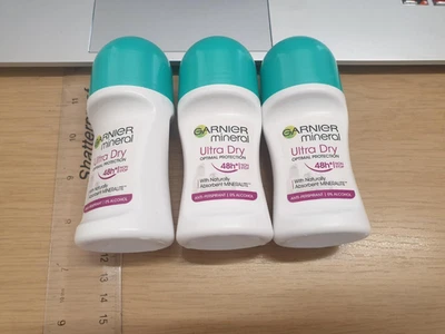 Garnier Mineral Ultra Dry Roll On Antiperspirant 48 Hour Protect 3 X 50ml £16.99