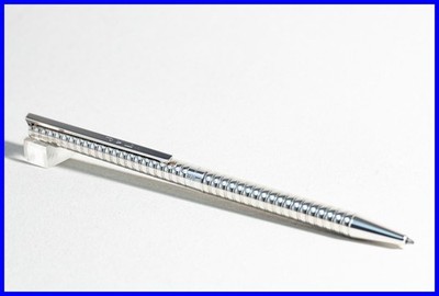 Design ST. DUPONT PARIS CLASSIQUE Dreh Kugelschreiber in Silber mit ''JvL'' Gravur