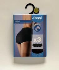 Sloggi Cotton Maxi Briefs /Knickers Multipack 3 Pack. BNWT 