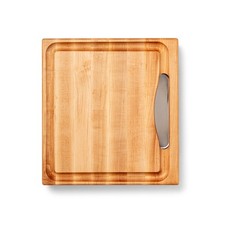 John Boos Reversible Wood Cutting Board with Juice Groove Tray, Maple