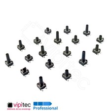 4,5x4,5 mm SMD Mikrotaster SPST-NO 12V Microschalter Mini Taster Druckschalter