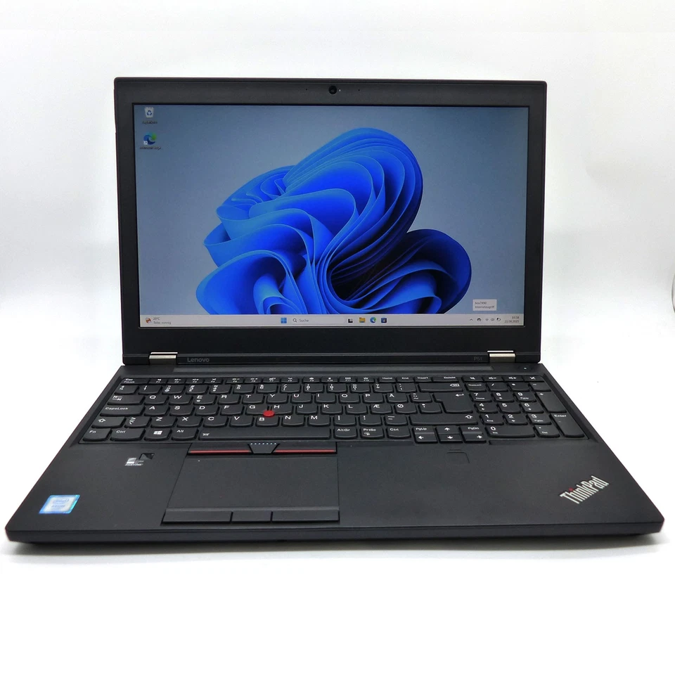 Lenovo ThinkPad P51 Core i7-7700HQ 2,8Ghz 512GB 32GB 15" 1920x1080 Nvidia M1200 - Bild 2 von 4