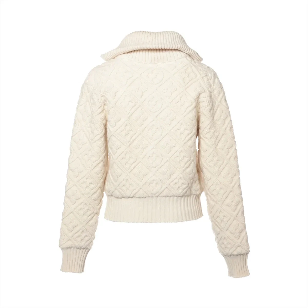 LOUIS VUITTON（LV） Louis Vuitton 25SS lana x seta x cashmere maglia giacca S donna avorio RW251WW taglio